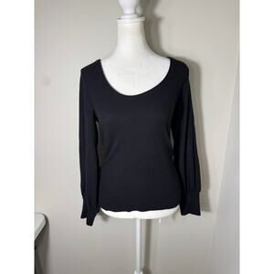 Nation LTD Womens Long Sleeve Pullover Sweater Black Size S